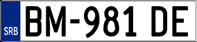 Trailer License Plate